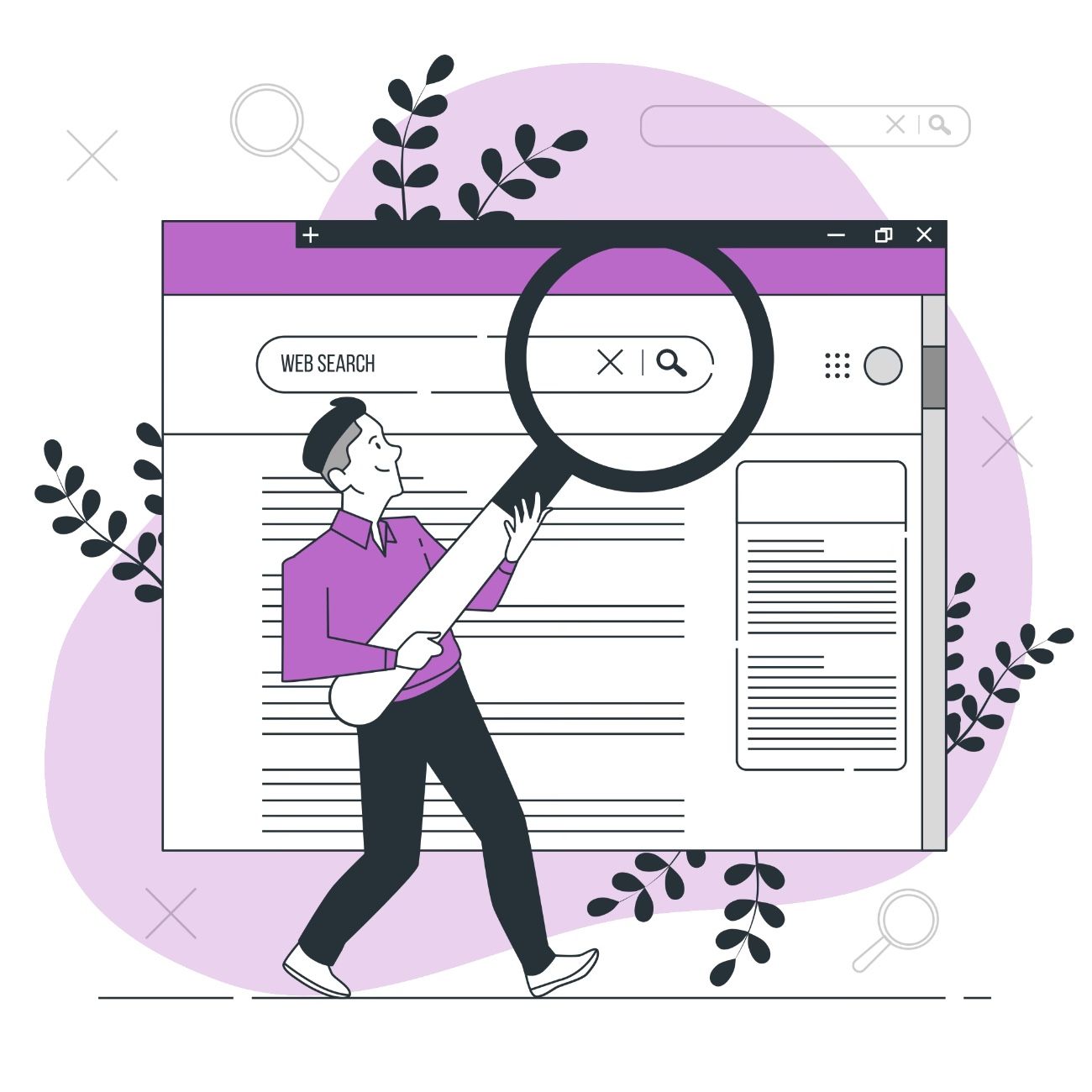 A guy searching for web development